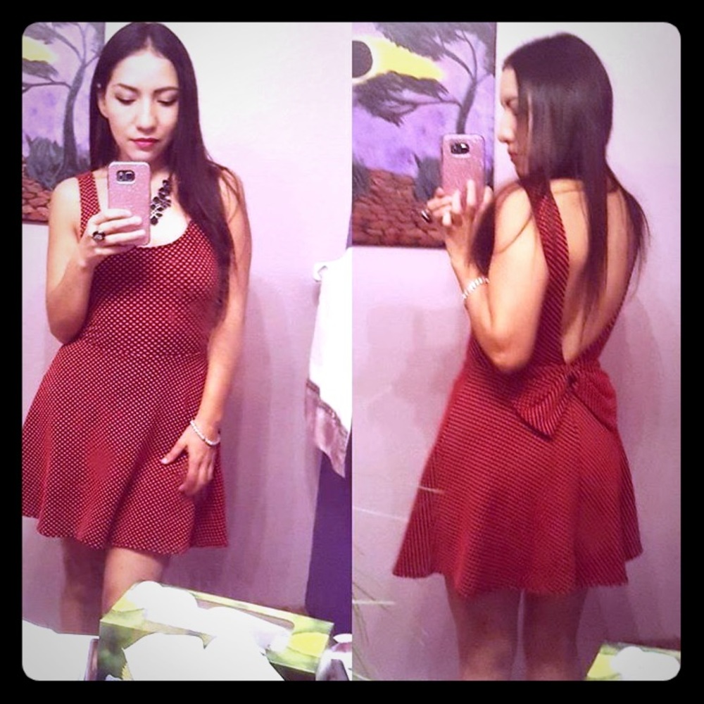 Love Culture Red open back Dress
